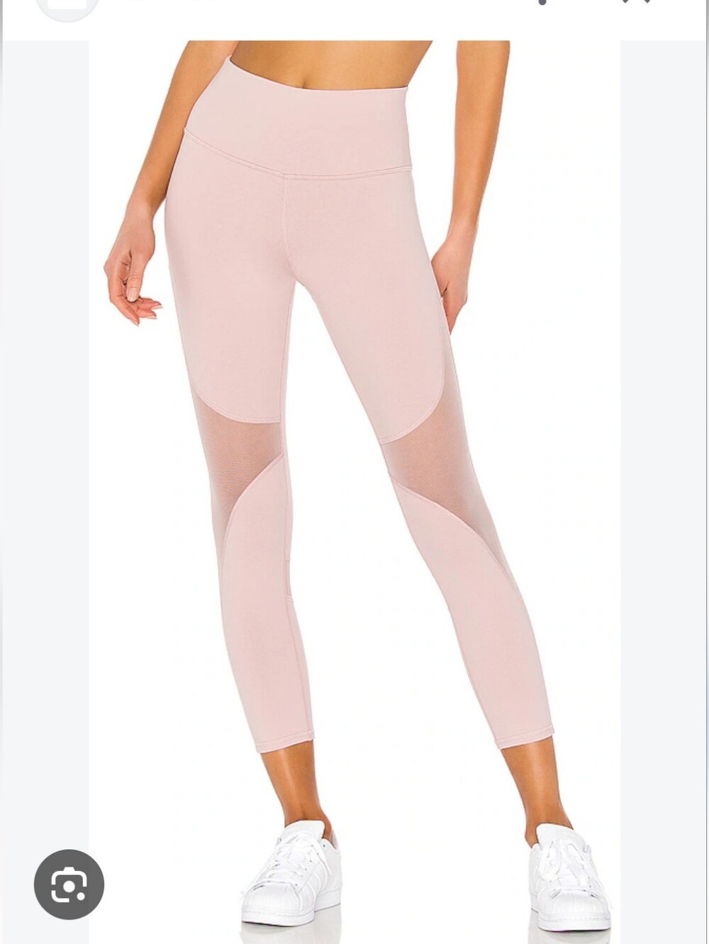 ALO Yoga High Waist Mesh-Panel Capri Leggings Sz S Maeve